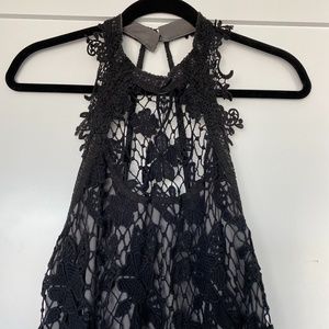 Free People Black Lace Dress